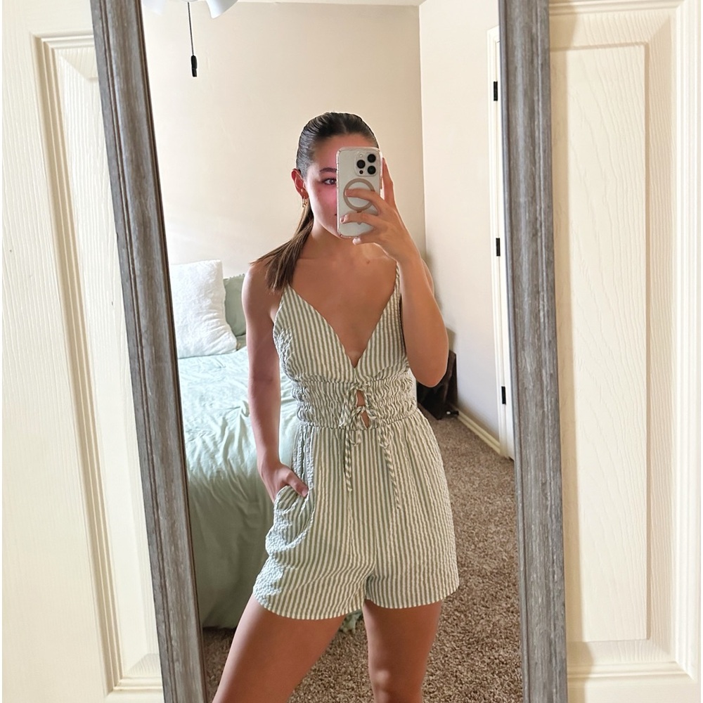 boutique brand striped romper